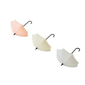 3 pcs/set umbrella design self-adhesive kitchen hooks, multipurpose creative hanger wall decor hooks(1)