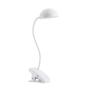 eye-caring clip-on desk lamp charging plug-in led eye protection touch dimming energy-saving learning night light for student dormitory bed office lamp (color : white)