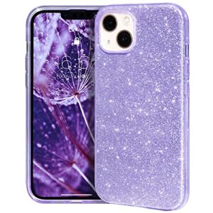 mateprox iphone 13 mini case,iphone 12 mini cases bling sparkle cute girls women protective cases for iphone 13 mini/iphone 12 mini (purple)