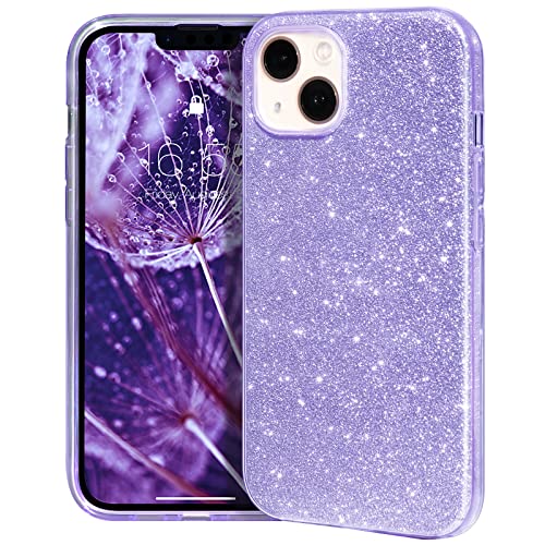 MATEPROX iPhone 13 Mini case,iPhone 12 Mini Cases Bling Sparkle Cute Girls Women Protective Cases for iPhone 13 Mini/iPhone 12 Mini (Purple)