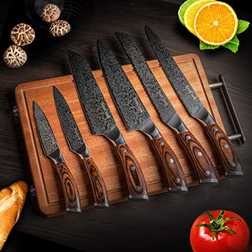 SanCook Chef Knife Kitchen Knife 8 Inch Sharp Professional Knife, Chefs Knife German High Carbon Stainless Steel 4116 Knives with Ergonomic Handle Chef Gifts for Christmas