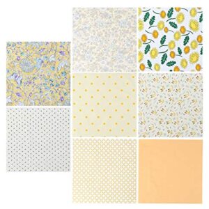 artibetter embroidery fabric fall flower fabric square cotton craft fabric bundle patchwork 50x50cm squares quilting sewing patchwork diy artcraft autumn thanksgiving day supplies 8pcs quilted sheets