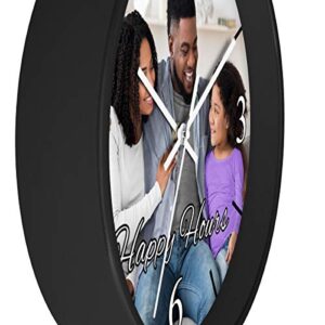 Custom Personalized Photo Wall Clock (10") - Add Your Photo, Picture, Logo or Any Design - Create Your Own Clock for Family, Friends - Made in USA