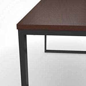 HON Basyx Commercial-Grade Executive Desk, 55", Walnut