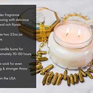 Tyler Candle Diva 2-Pack | 22 oz. Glass Jar Scented Candles | Bougie Parfumee Double-Wick Candles for The Home | Home Fragrance Gift Set Made in USA