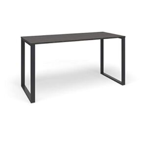 HON Basyx Commercial-Grade Executive Desk, 55", Gray