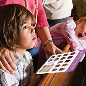 The Way of The Cross Window Chart Learning Activity for Catholic Kids, Vacation Bible School, Christian Sunday Church, 8 x 9 Inches