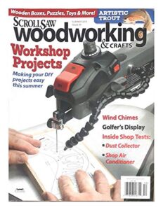 scroll saw wood working & crafts magazine,workershop projects, display jul,7,15