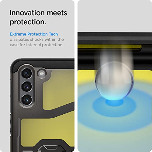 Spigen Tough Armor [Extreme Protection Tech] Designed for Galaxy S21 Case (2021) - Gunmetal