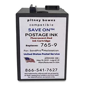 save on postage ink compatible 765-9 sendpro mailstation postage meter ink - compatible pb postage meter ink cartridge