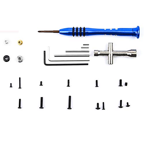 RC M2 M2.5 M3 Screws Bolt&Nuts Set Cross Sleeve Allen Wrench Swing Arm Pins Kit for Wltoys 144001 1/14 RC Car Spare Parts(316PCS)