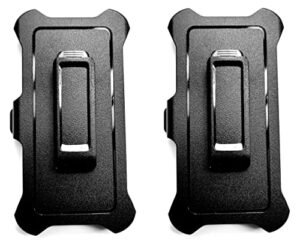 replacement belt clip holster for otterbox defender series case apple iphone 12, iphone 12pro - 6.1" (2pack)
