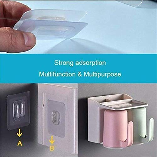 GTHT Double-Sided Adhesive Wall Hook 12 Pieces, Multi-Purpose Hooks for Hanging, Storage Shelf Strong Adhesive hooksNo Punching, Shelf with Hooks, Wall Hooks for Hanging