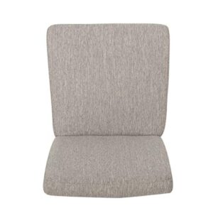 Christopher Knight Home Boling Contemporary Upholstered Dining Chair (Set of 2), Light Grey + Dark Brown