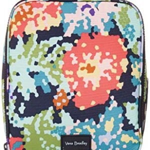 Vera Bradley Women's Recycled Lighten Up ReActive Lunch Bunch Lunch Bag, Happy Blooms Cross-Stitch, One Size