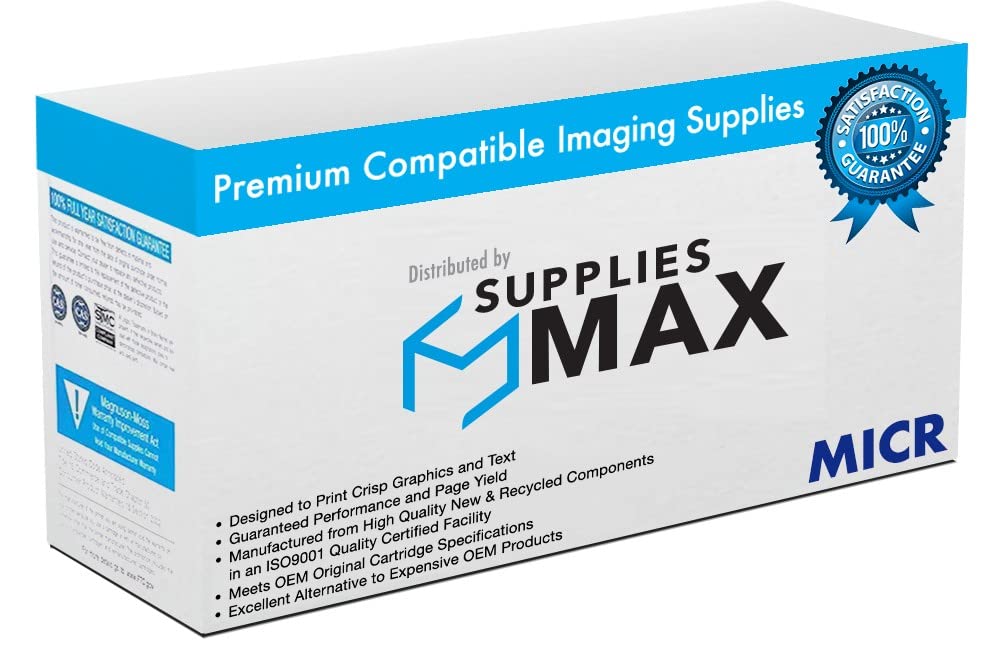 SuppliesMAX Compatible Replacement for MicroMICR Corp MICR-TLN-501 MICR Toner Cartridge (5000 Page Yield) - Replacement to Lexmark 50F0HA0 / 50F1H00
