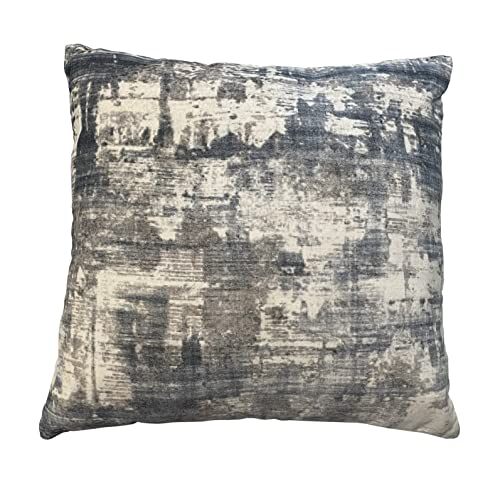 Noori Rug 1 Throw Pillow, 20x20x4, Silver