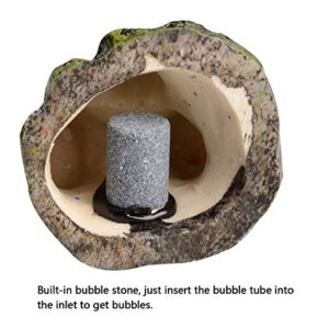 Air Stone Cylinder Bubble for Aquarium Fish Tank Hydroponics Pump Airstones Diffuser Hydroponics Pump Aquarium Decor Air Bubble Stone Diffuser Bubbler Pump for Aquarium Fish Tank Ornament Decoration