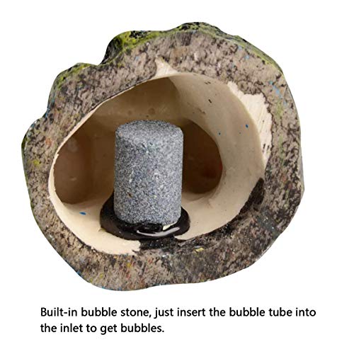 Air Stone Cylinder Bubble for Aquarium Fish Tank Hydroponics Pump Airstones Diffuser Hydroponics Pump Aquarium Decor Air Bubble Stone Diffuser Bubbler Pump for Aquarium Fish Tank Ornament Decoration