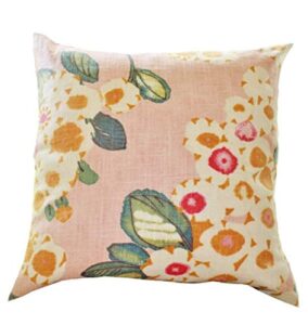 manggou motif pillow decorative pink pillow floral pink fuchsia ivory teal orange pillow cover designer throw blush pink pillow motif pillows