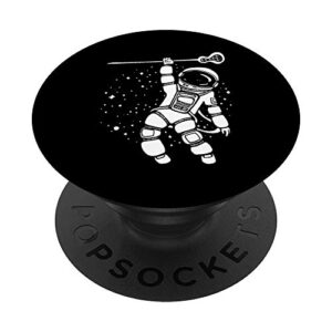 lacrosse player for kids cool space astronaut popsockets popgrip: swappable grip for phones & tablets