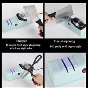 Knife Sharpener Electric Multifunctional Sharpening Kit 4-in-1 for Straight Knives and Scissors with Protective Cover 110V (Electric version)