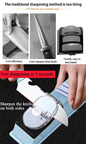 Knife Sharpener Electric Multifunctional Sharpening Kit 4-in-1 for Straight Knives and Scissors with Protective Cover 110V (Electric version)