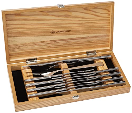 Wüsthof 10-Piece Stainless Steak and Carving Knife Set