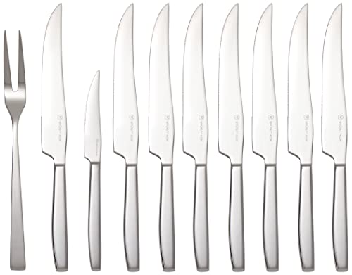 Wüsthof 10-Piece Stainless Steak and Carving Knife Set