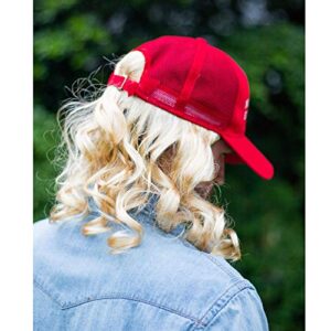 Joe Exotic Costume Make America Exotic Again Blonde Mullet Hat and Wig for Men and Women | One Size Fits Most Adjustable Cap for Tiger Fans