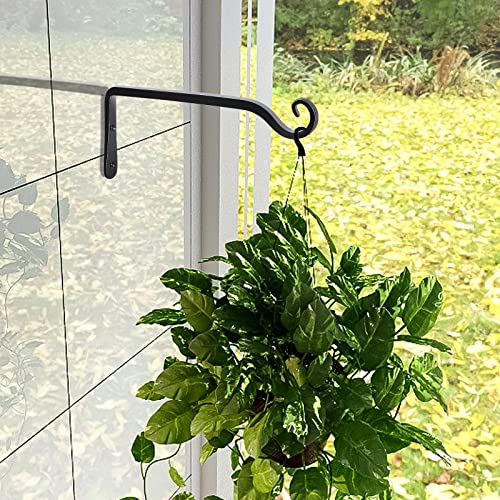 Gtongoko 6-10-15 Inch Sturdy Hanging Plant Bracket - Decorative Plant Hanger for Hanging - 2 Pack (10 Inch)