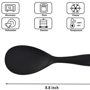 Rice Spoon Silicone Rice Paddle Spoon- Non Stick Rice Paddle Spoon Rice Scoop High Temperature Resistant Works for Rice,mashed Potato