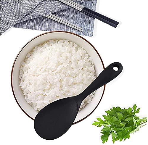 Rice Spoon Silicone Rice Paddle Spoon- Non Stick Rice Paddle Spoon Rice Scoop High Temperature Resistant Works for Rice,mashed Potato