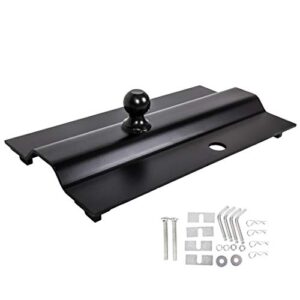 HECASA 5th Wheel Gooseneck Hitch Adapter Plate Compatible with Pickup Truck Bed - 25,000 lbs Gross Trailer Weight Rating 2-5/16 Inch Ball