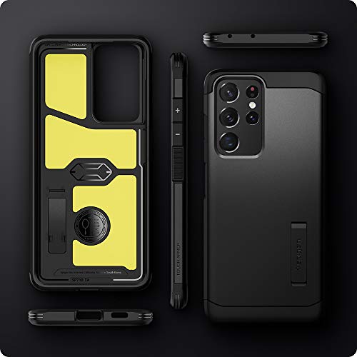 Spigen Tough Armor [Extreme Protection Tech] Designed for Galaxy S21 Ultra Case (2021) - Black