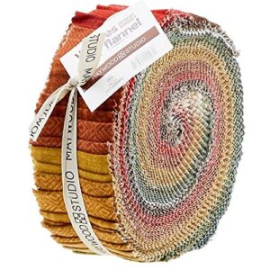 Bonnie Sullivan Woolies Flannel Desert Sunset Strips 40 2.5-inch Strips Jelly Roll Maywood Studio