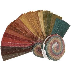 Bonnie Sullivan Woolies Flannel Desert Sunset Strips 40 2.5-inch Strips Jelly Roll Maywood Studio