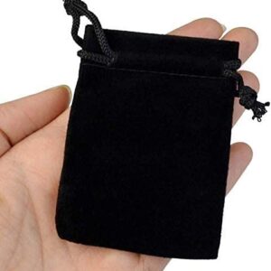 DoGeek 60PCS 10 Color Small Velvet Drawstrings Bags Jewelry Pouches Favors Storage Bags Candy Gift Bags for Christmas Party Wedding 2" x 3" & 3''X4''