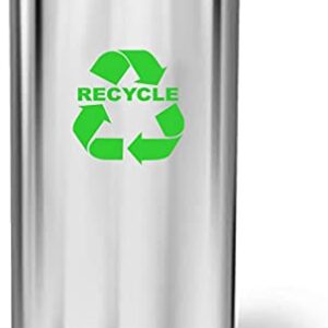 Transparent Recycle bin Trash bin Recycle Can Trash Can Transparent Vinyl Stickers Indoor Outdoor Use