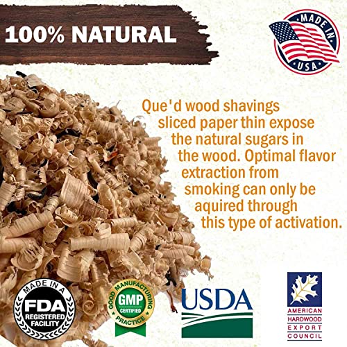 Old Hickory Wood Smoking Chips for Smoking Gun, Glass Cloche or Foghat Cocktail Smoker | Foghat Culinary Smoking Fuel (4oz) | Infuse Bourbon, Cheese, Meats, BBQ, Salt, Butter and More!
