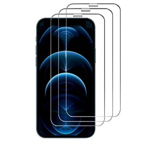 acediar tempered-glass screen protector for iphone 12 pro max 【6.7" 3-pack】 high-definition glass screen protector for iphone 12 pro max 2020 [anti-scratch][bubble free] work most case