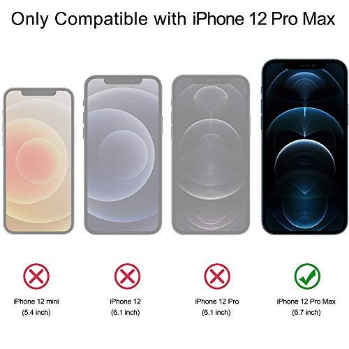 Acediar Tempered-Glass Screen Protector for iPhone 12 Pro Max 【6.7" 3-Pack】 High-Definition Glass Screen Protector for iPhone 12 Pro Max 2020 [Anti-Scratch][Bubble Free] Work Most Case