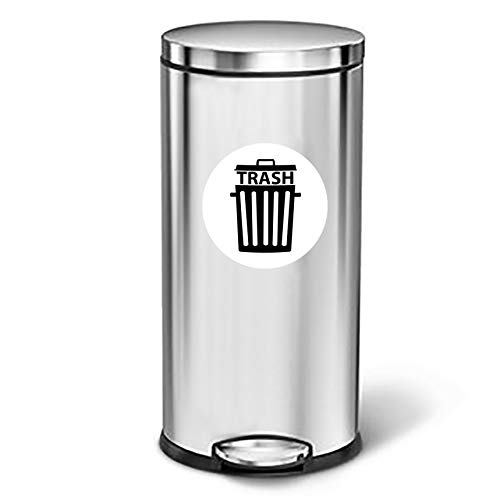 Recycle bin Trash bin Recycle can Trash can Stickers Kitchen Trash and Recycling bin Stickers Home or Office use Vinyl Stickers Organize & Sort Garbage Waste and Recycle Indoor Outdoor Use