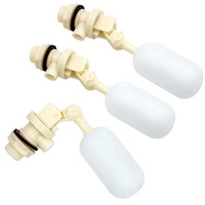 3 pack float valve with adjustable arm stable water float valve shut off 1/2" automatic waterer float ball valve fill feed tank water trough for horse cattle goat pig dog