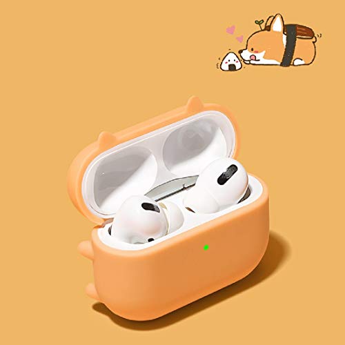 Jowhep Case for AirPod Pro 2019/Pro 2 Gen 2022 Cartoon Cute Silicone Cover with Keychain Funny Shockproof Soft Protective Skin for Air Pods Pro Girls Kids Shell Fun Cases for AirPods Pro Sleeping Dog