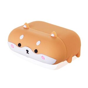 Jowhep Case for AirPod Pro 2019/Pro 2 Gen 2022 Cartoon Cute Silicone Cover with Keychain Funny Shockproof Soft Protective Skin for Air Pods Pro Girls Kids Shell Fun Cases for AirPods Pro Sleeping Dog