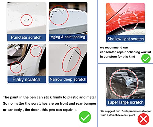 Car Touch Up Paint Pen Pearl White Auto Scratch Remover Pen 070 Auto Scratch Repair Kit for Deep Scratches Trucks Motorcycles Boat Cars Scratch Repair Easy Repair(For Toyota COROLLA, Pearl White N)