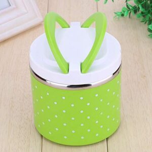 Stainless Steel Insulation Thermo Thermal Lunch Box, Portable Thermal Lunch Box Container Bento Box with Portable Double Handle, Suitable for School, Picnic, Camping, Office, Kitchen Use