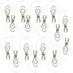 fuongee suction cup clips/clamps, pack of 16, sucker diameter 45mm