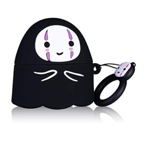 jowhep case for airpod pro 2019/pro 2 gen 2022 cartoon cute silicone cover with keychain fashion funny soft protective skin for air pods pro girls boys kids kawaii shell cases for airpods pro faceless